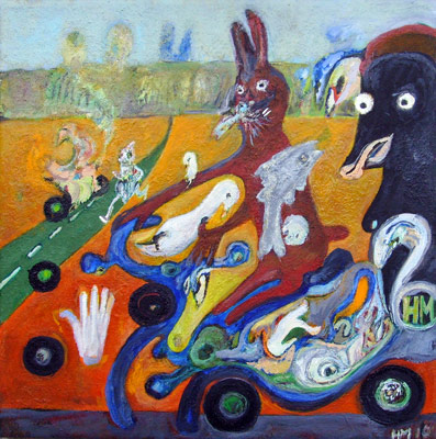 hase Auf Motorad